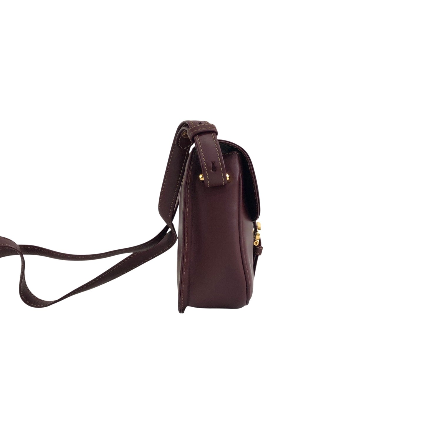 Cartier Front Buckle Shoulder bag Bordeaux Vintage iejnyi