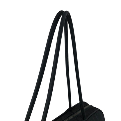 PRADA Tessuto Triangle Logo Padlock Small Boston bag Handbag Black Vintage a3zkst