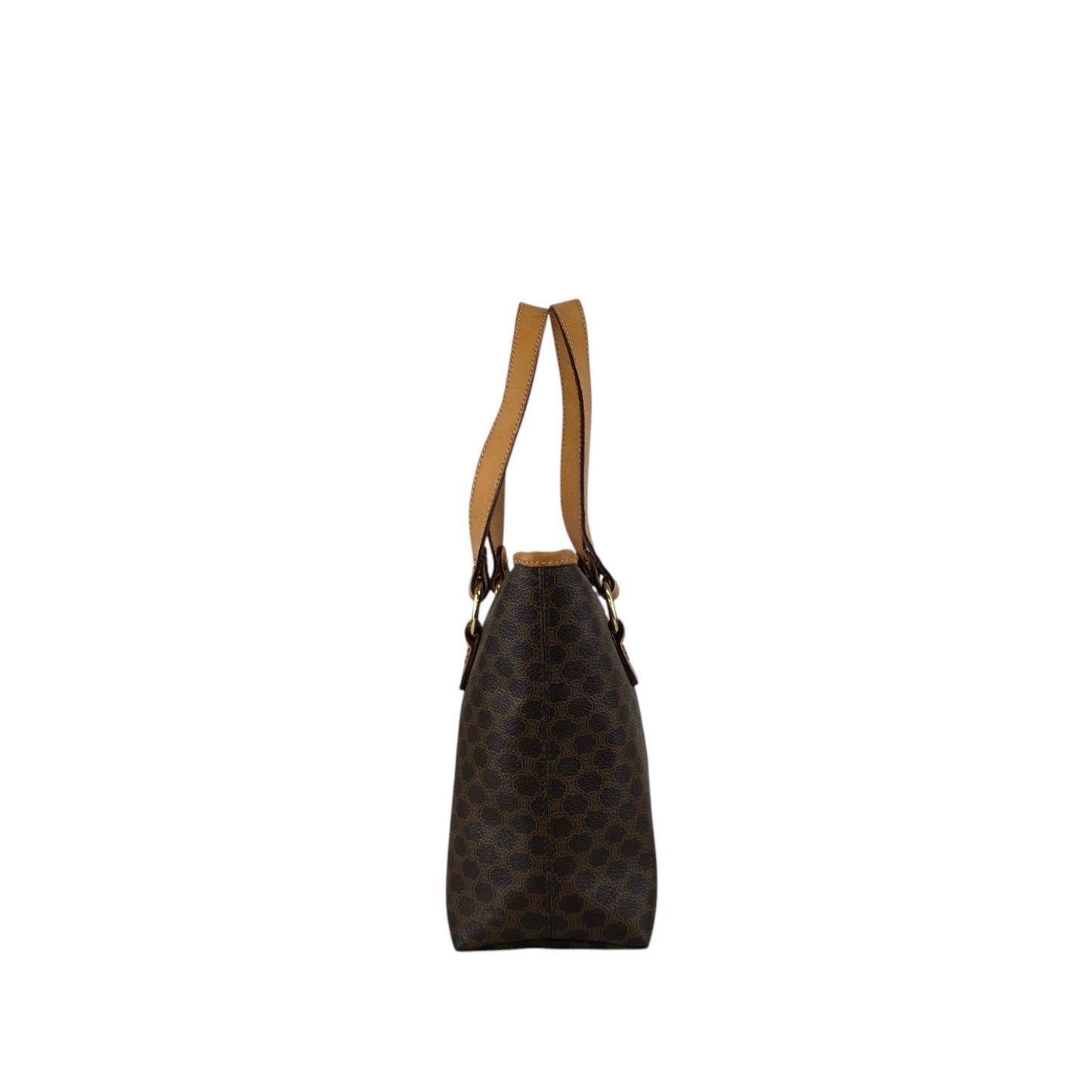 CELINE Macadam Handbag Totebag Brown Vintage v7jdmm