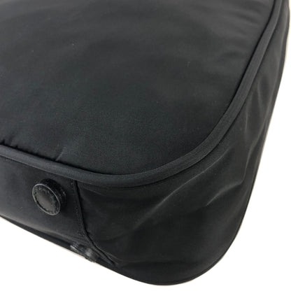 PRADA Triangle Logo Nylon Shoulder bag Black Vintage y46xvz