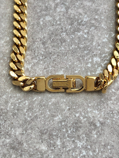Christian Dior CD Logo Bracelet Gold Vintage bs7hwh