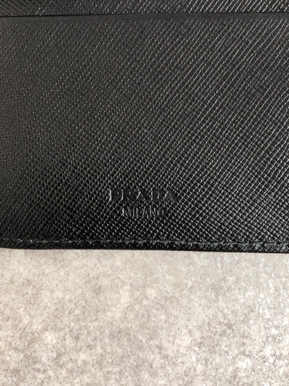 PRADA Tessuto Triangle Logo Folded Wallet Gray Vintage y6v82j