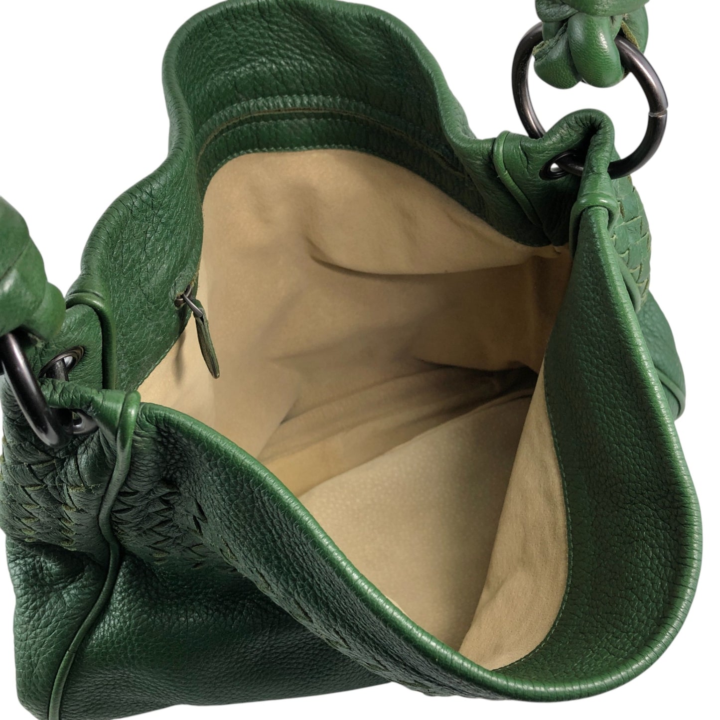 Bottega Veneta Intrecciato Shoulder bag Green Vintage bt6kue