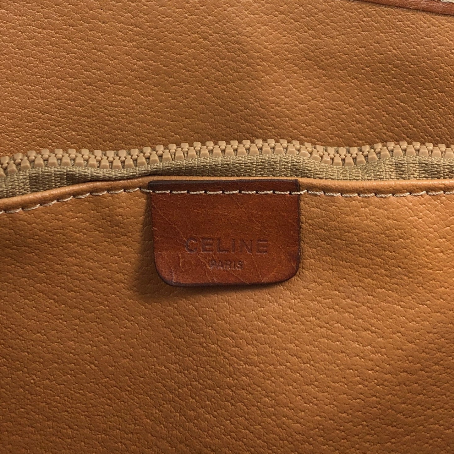 CELINE Macadam Blason Handbag Totebag Brown Vintage kyi4km