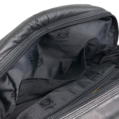 LOEWE Anagram Chain Shoulder bag Black Vintage 7ygaha