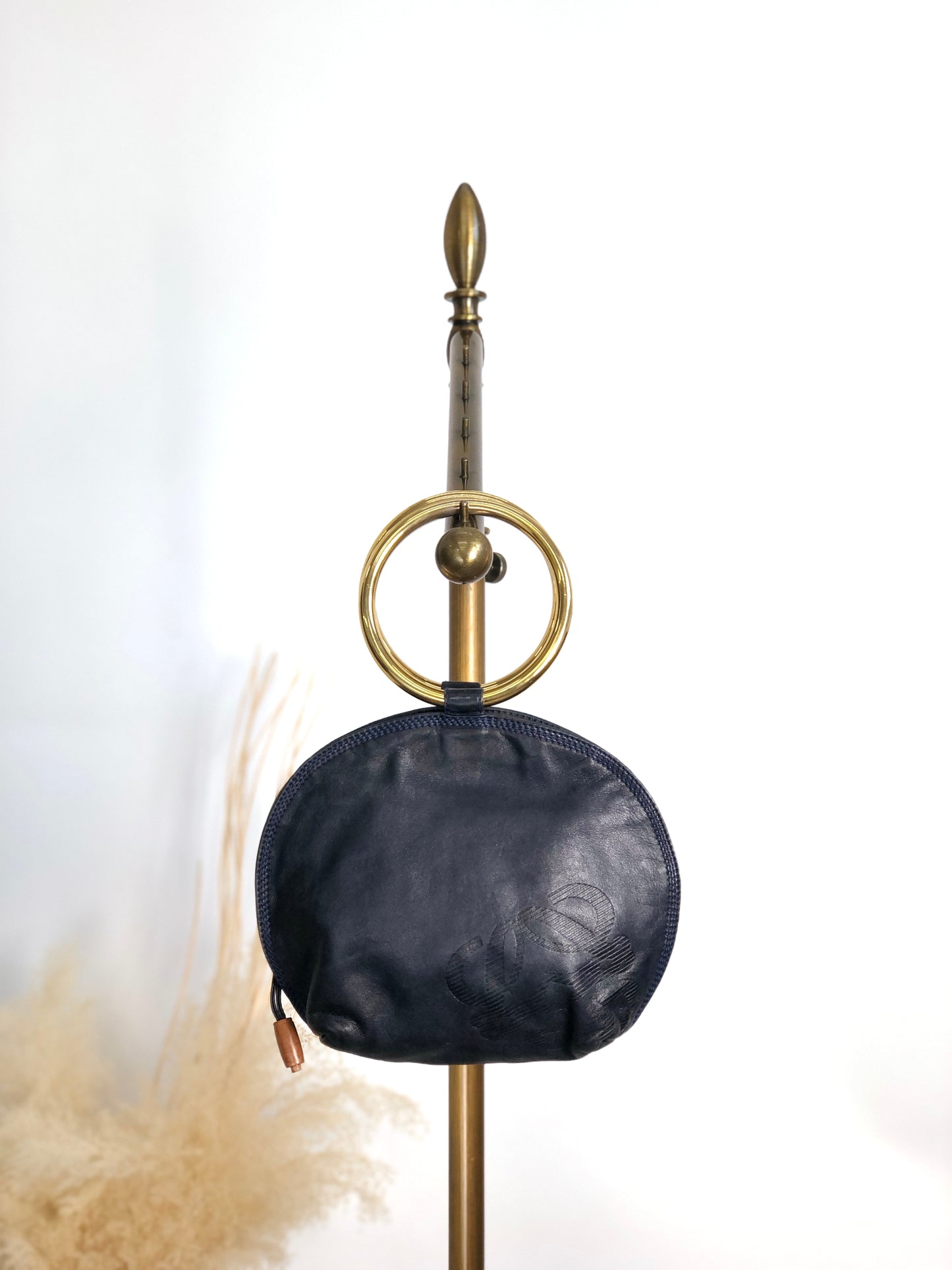 LOEWE Anagram Handbag Black Vintage atujby