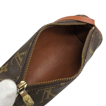 LOUIS VUITTON Monogram Handbag Brown Vintage efphw4