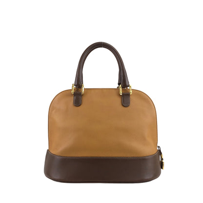 LOEWE Anagram Two-way Handbag Shoulder bag Brown×Camel Vintage ncuay4