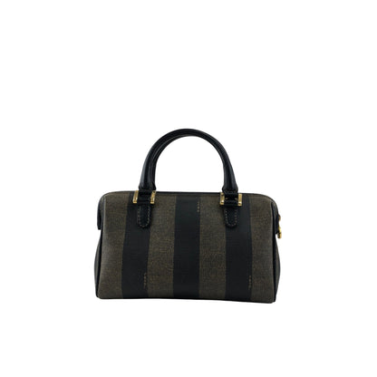 FENDI Pecan Logo Two-way Small Boston bag Shoulder bag  Black Vintage 6ymrwc