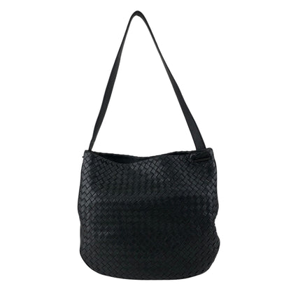 Bottega Veneta Intrecciato Shoulder bag Black Vintage e8ihib