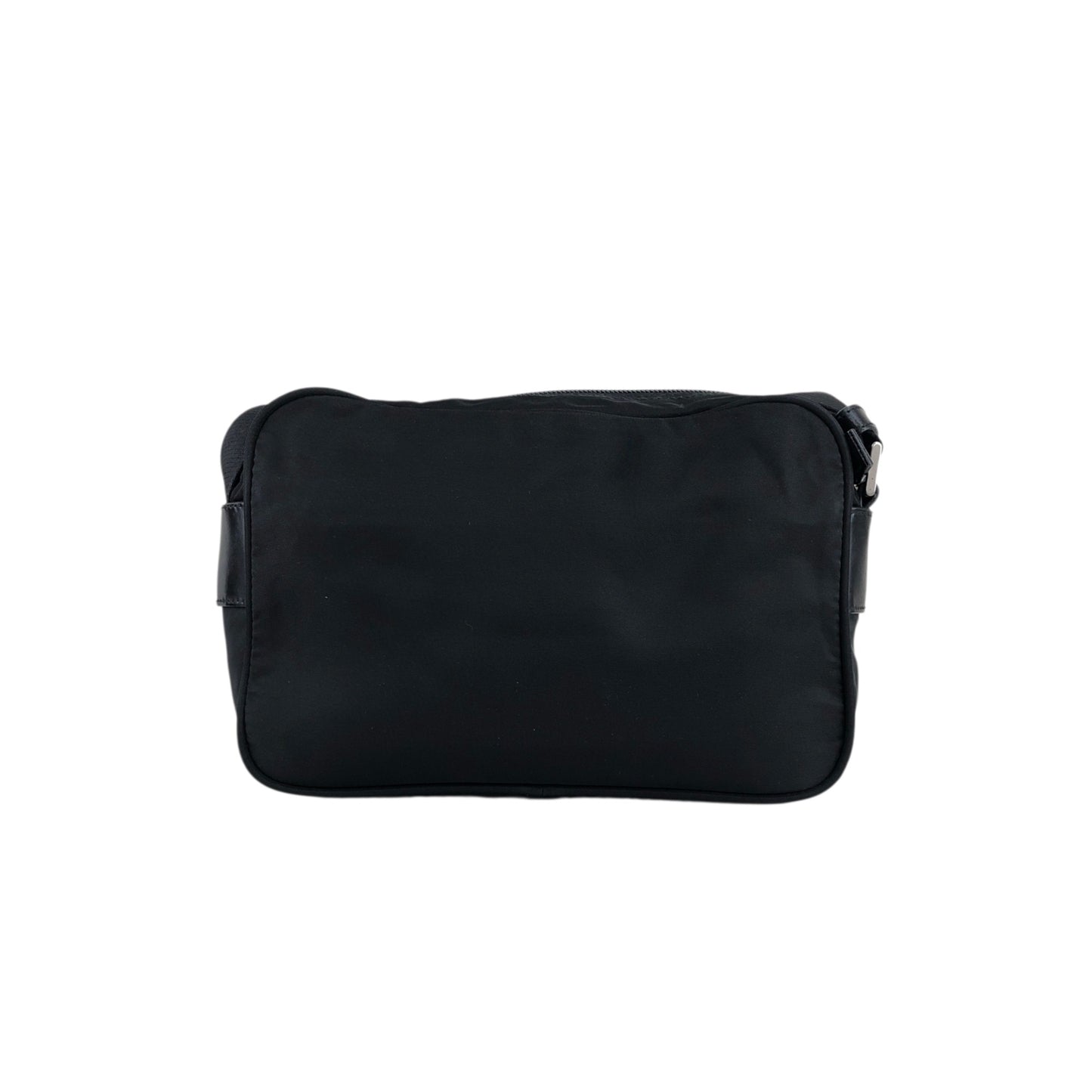 PRADA Tessuto Triangle Logo Shoulder bag Black Vintage rjf7np