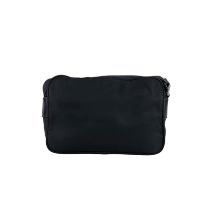 PRADA Tessuto Triangle Logo Shoulder bag Black Vintage rjf7np