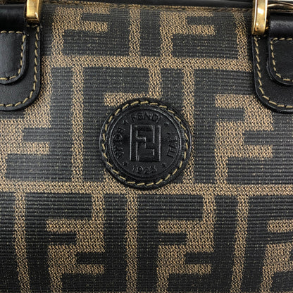 FENDI Zucca Two-way Small Boston bag Shoulder bag Brown Vintage sfanas