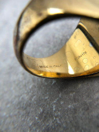 CELINE Ring Gold Vintage 2faadb