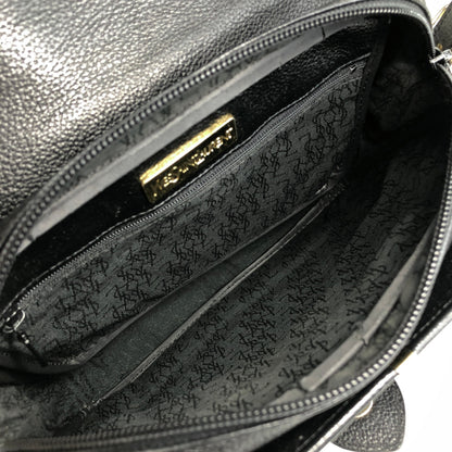 Yves Saint Laurent YSL Logo Shoulder bag Black Vintage 2c23th