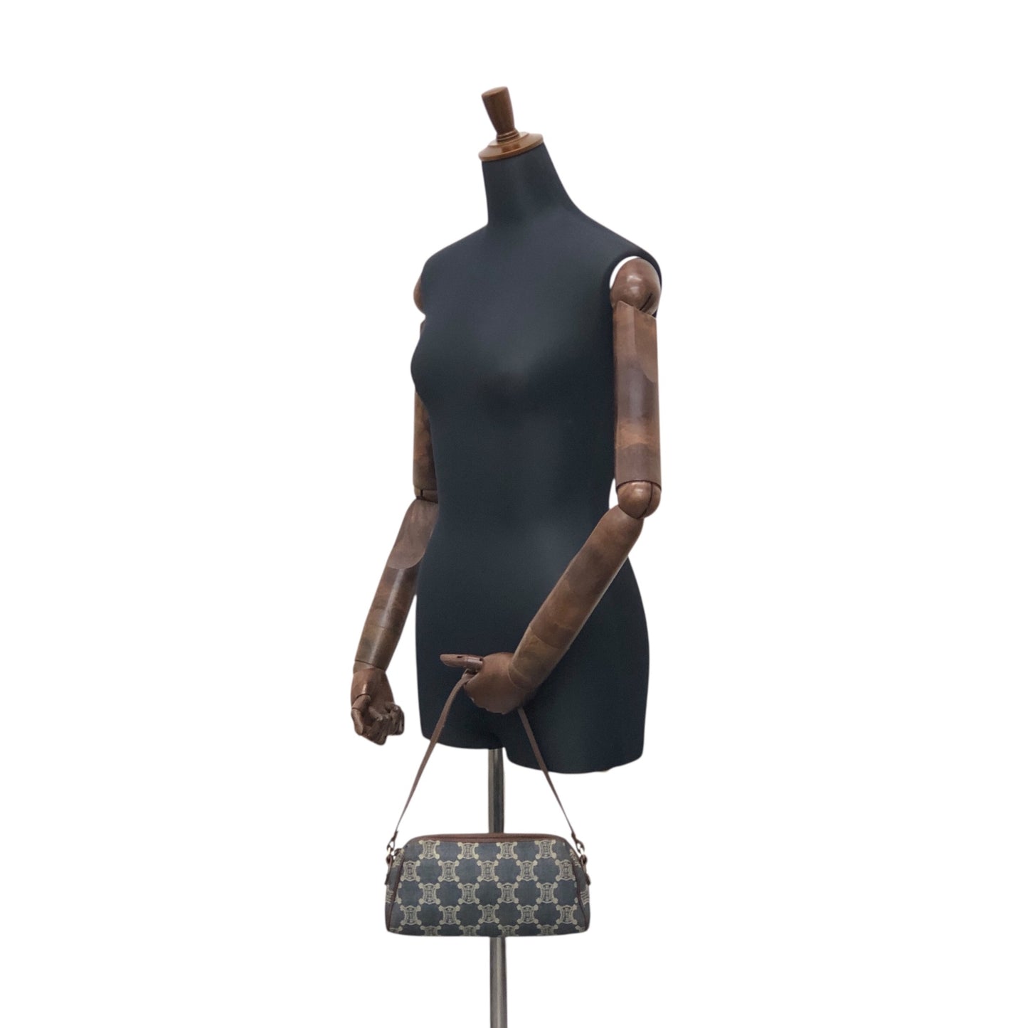 CELINE Paris Macadam Handbag Indigo Vintage 5tscu3