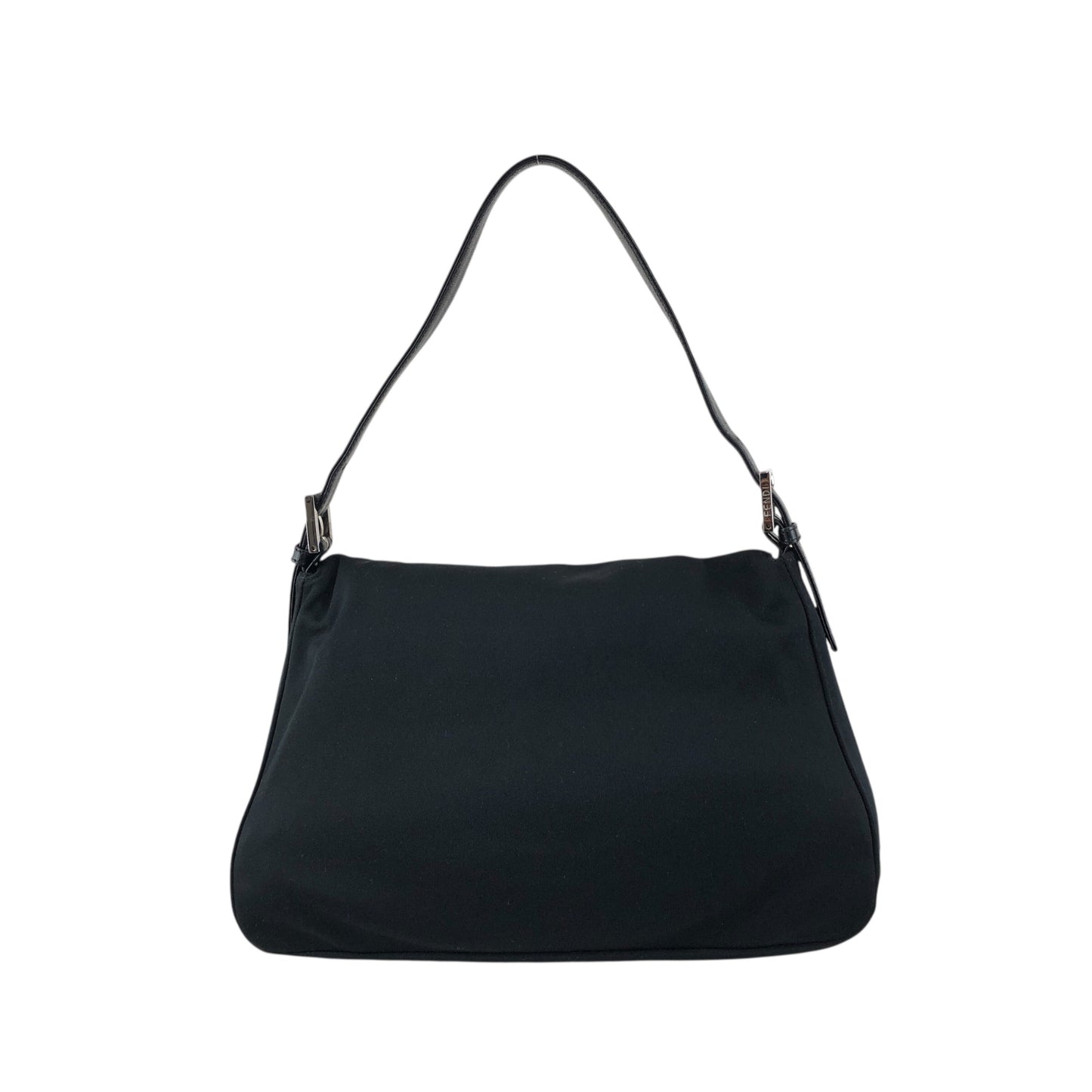 FENDI Logo Shoulder bag Black Vintage vvvemn