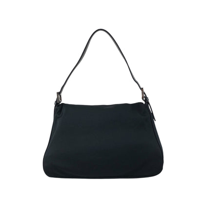 FENDI Logo Shoulder bag Black Vintage vvvemn