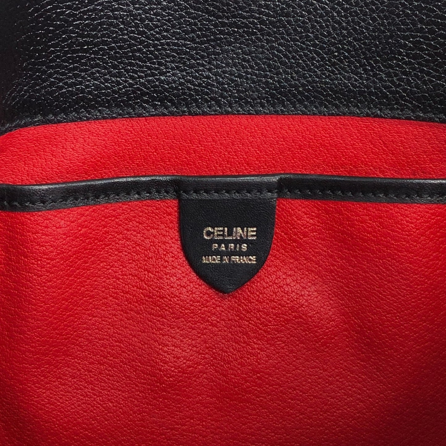 CELINE Toggle Clasp Handbag Totebag Black Vintage vaw4nd