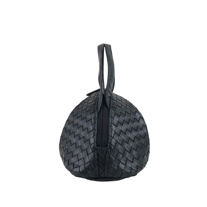 Bottega Veneta Intrecciato Round Handbag Black Vintage dp7fw3