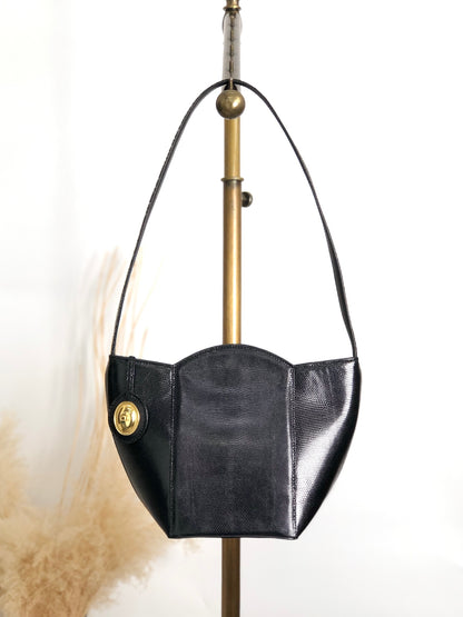 Christian Dior CD Logo Shoulder bag Black Vintage rzenbk