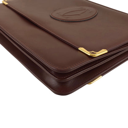 Cartier Flap Shoulder bag Bordeaux Vintage cnjkhe