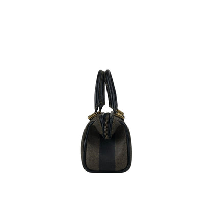 FENDI Pecan Logo Two-way Handbag Shoulder bag Brown Vintage bhyk7a