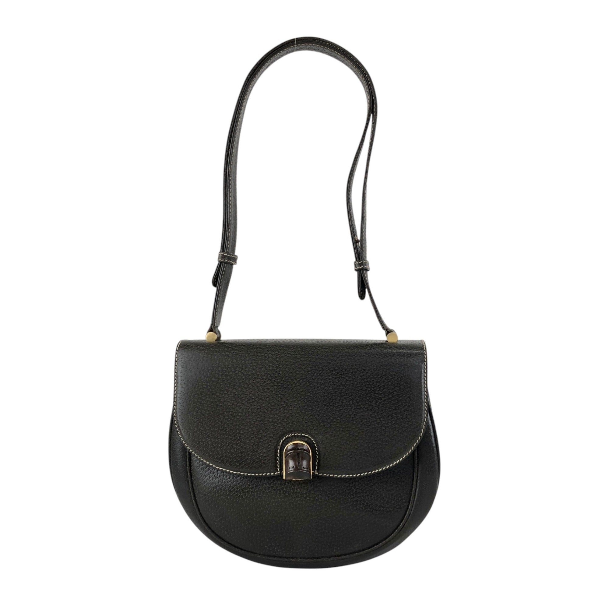 GUCCI Bamboo Shoulder bag Brown Vintage 843vd4 – VintageShop solo