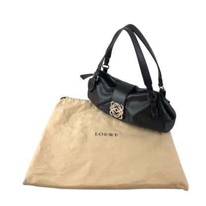 LOEWE Anagram Handbag Black Vintage sf28ij
