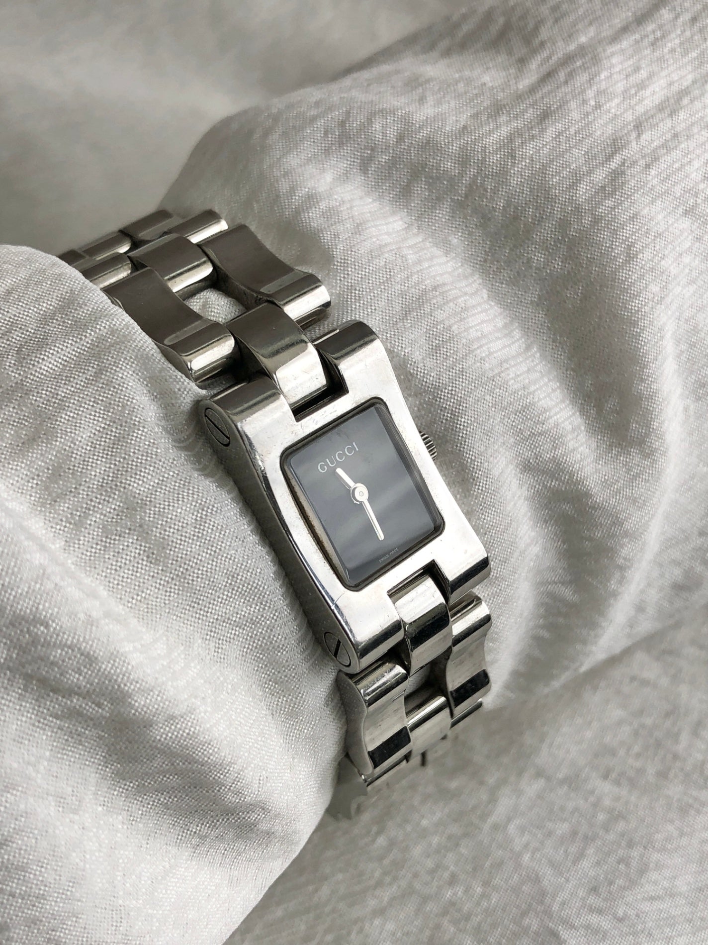 GUCCI Quartz Watch Silver 2305L Vintage b3kz6g