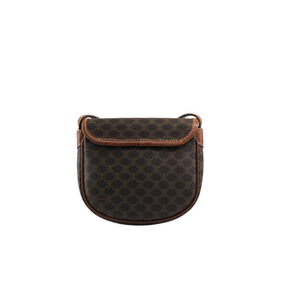 CELINE Macadam Triomphe Shoulder bag Brown Vintage eckras