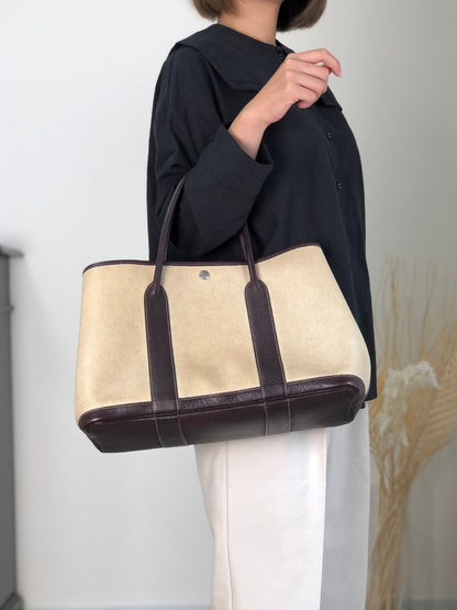 HERMES Totebag Beige Vintage ixgnpz
