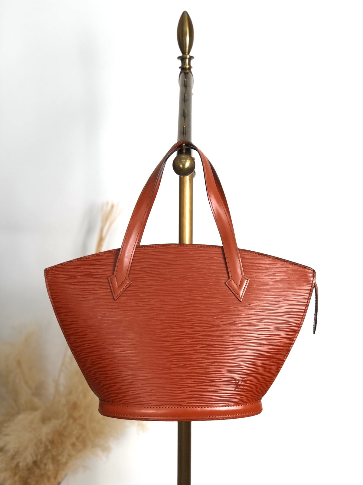 LOUIS VUITTON Epi Totebag Brown Vintage p6db2u