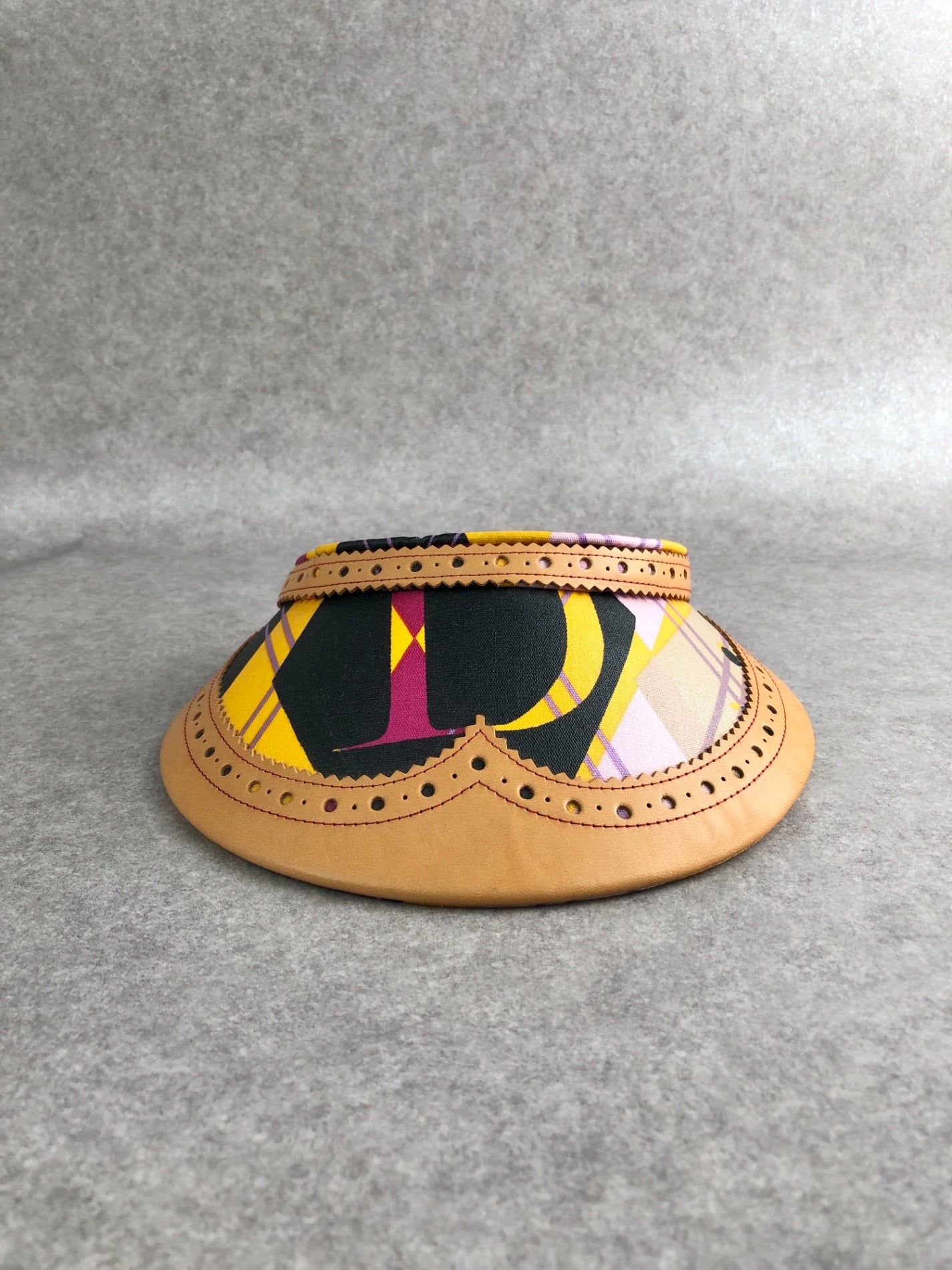 Christian Dior Sun visor Brown Vintage 77zcza