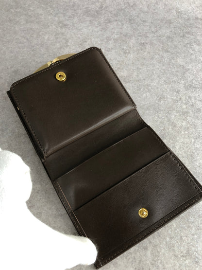 BURBERRY Nova Check Logo Folded Wallet Brown Vintage b5c22u