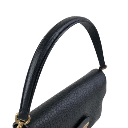 PRADA Lock Shoulder bag Black Vintage pjtker
