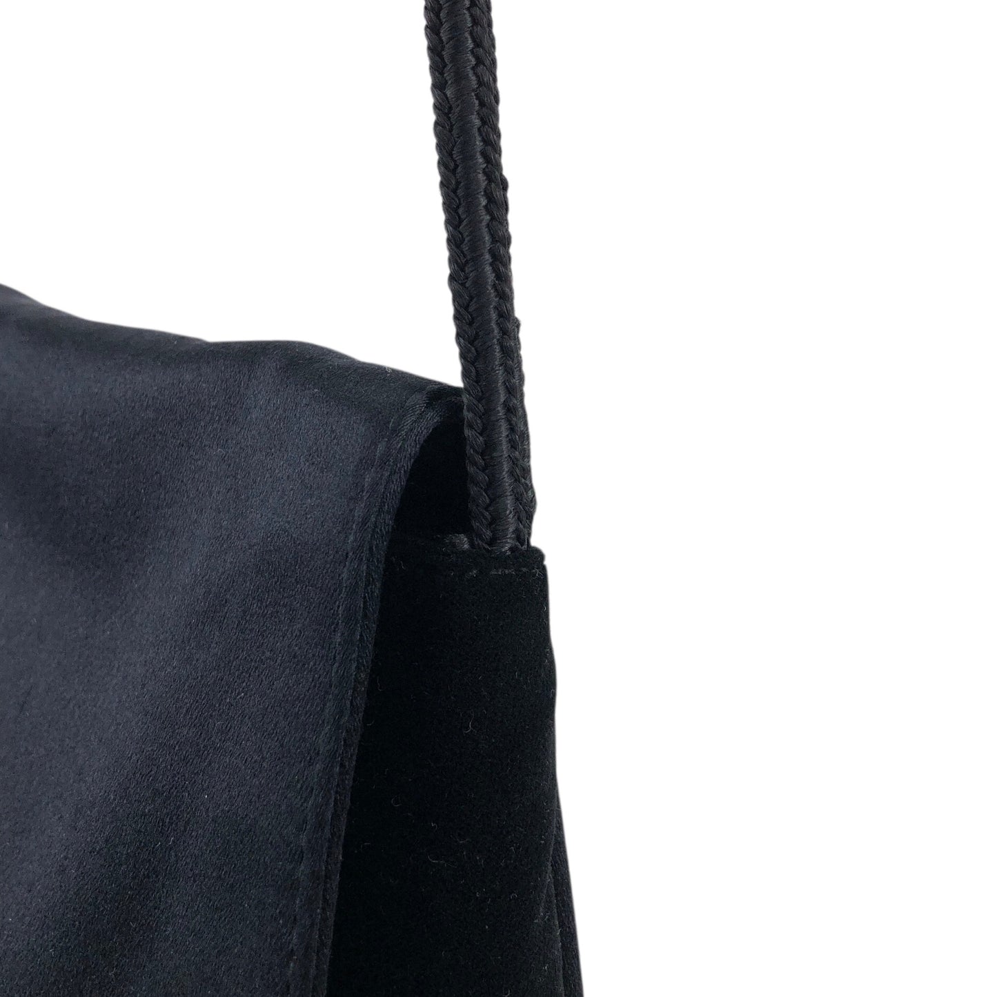 GUCCI Horse Bit Tassel Shoulder bag Black Vintage xvctcj