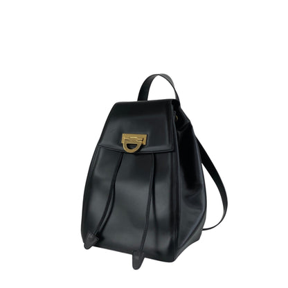 CELINE Gancini Backpack Black Vintage 6s3thv