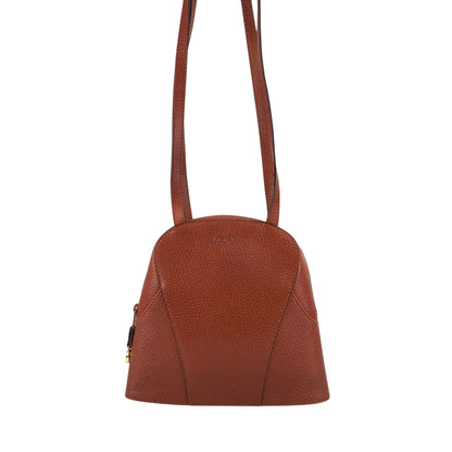 LOEWE Logo Embossed Shoulder bag Brown Vintage hhdfi4