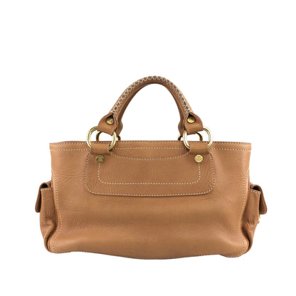 CELINE Blason Handbag Camel Vintage d6g4j8