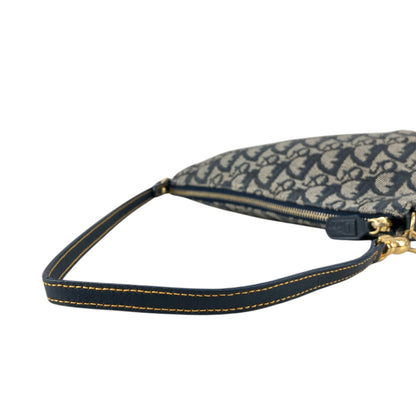 Christian Dior Trotter Small Handbag Shoulder bag Navy Vintage szr3xn