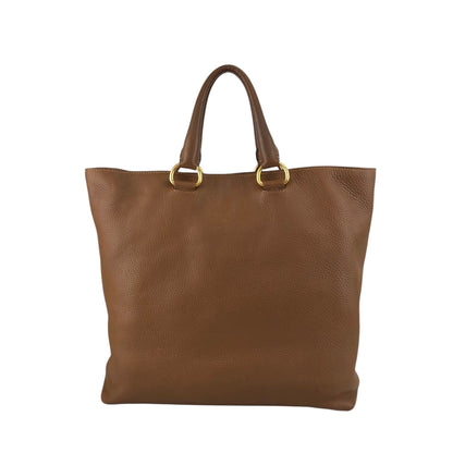 PRADA Logo Two-way Totebag Shoulder bag Brown Vintage 38ggy4