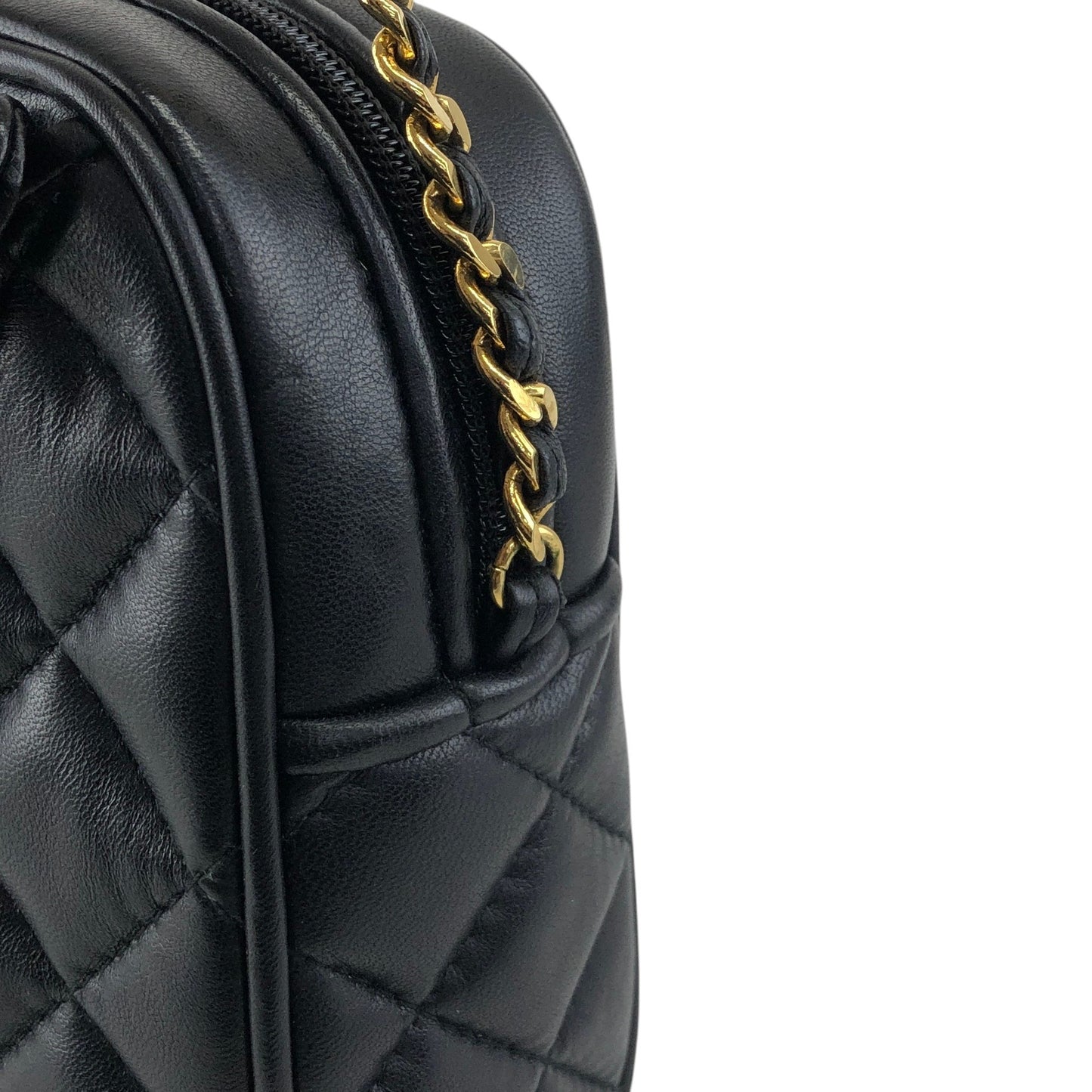 GIVENCHY Logo Chain Shoulder bag Black Vintage nrau2r