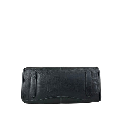 CELINE Logo Small Boston bag Handbag Black Vintage gh4sw6
