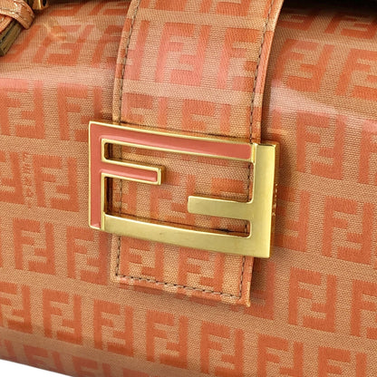 FENDI Zucchino Handbag Orange Vintage snr2vs