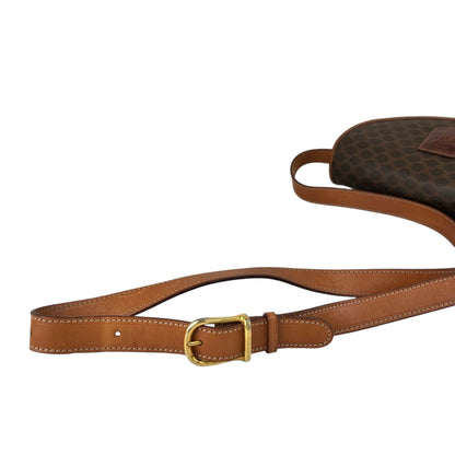 CELINE Macadam Blason Shoulder bag Brown Vintage ug57i6