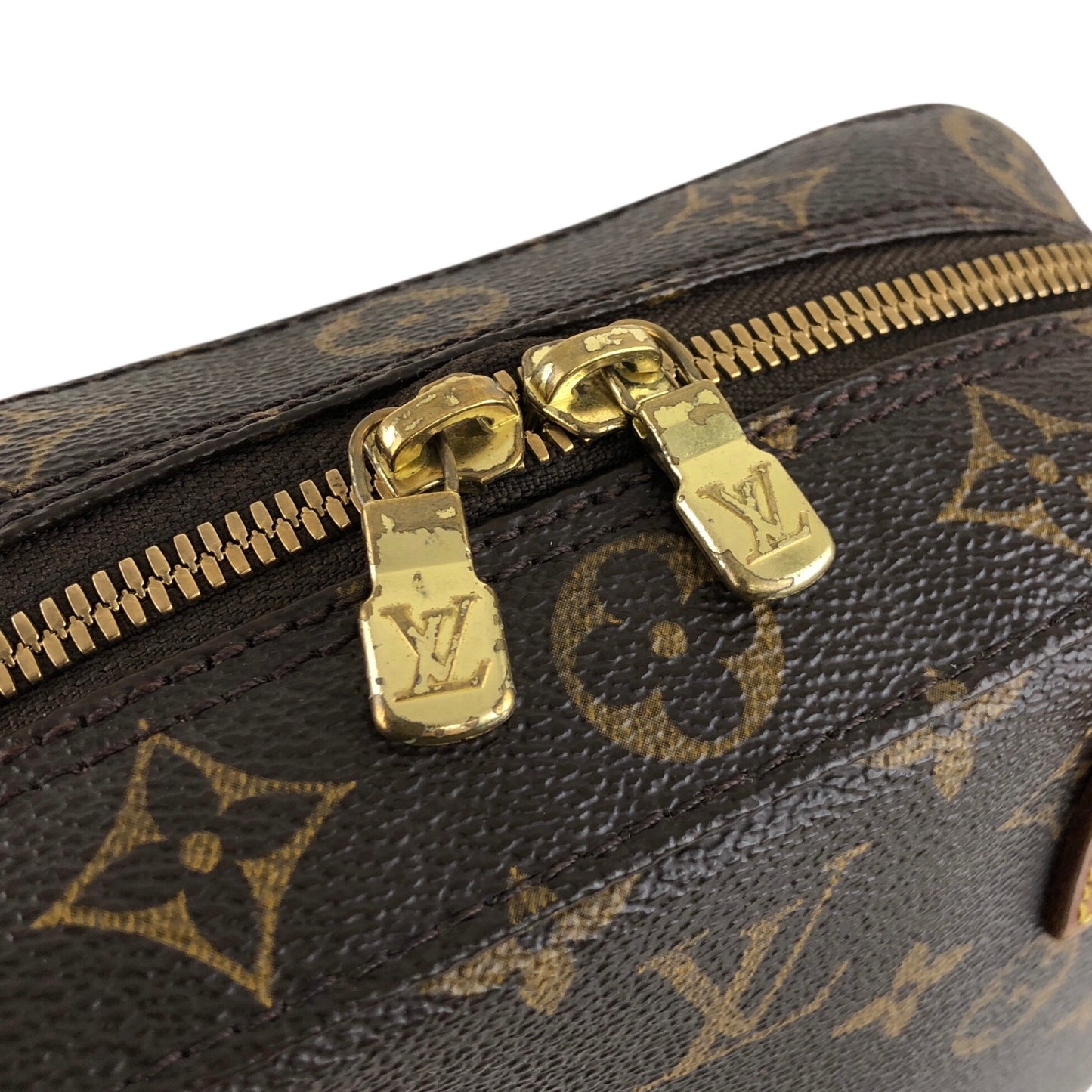 LOUIS VUITTON Monogram Two-way Handbag Shoulder bag Brown Vintage uvzzvg