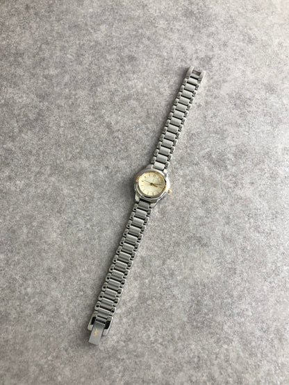 Yves Saint Laurent YSL Logo Watch Silver 5930-F91474 TA Vintage wdberd
