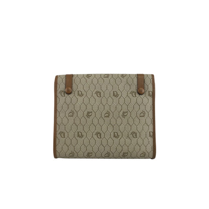 Christian Dior Honeycomb Pattern Shoulder bag Beige Vintage ygh7tx