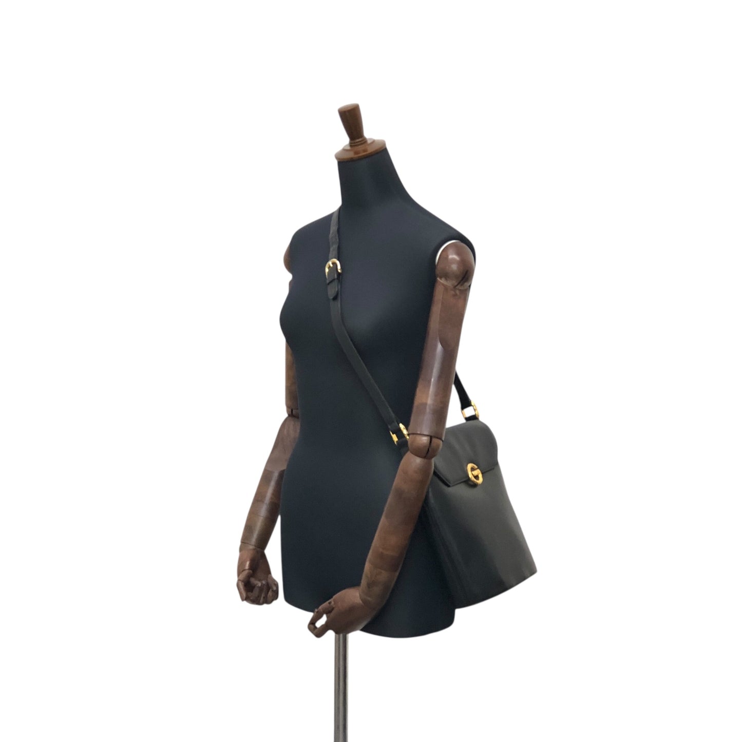 GIVENCHY Logo Shoulder bag Black Vintage c78vb7